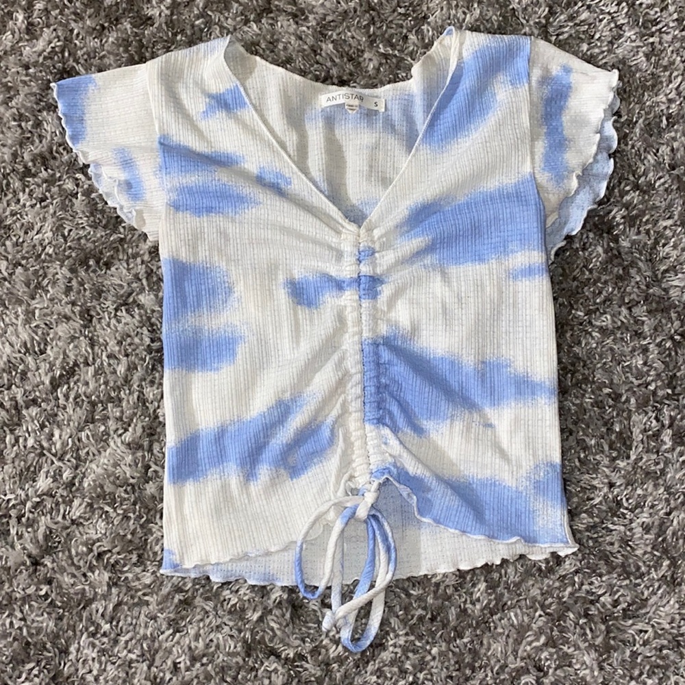 Sky Blue Crop Top